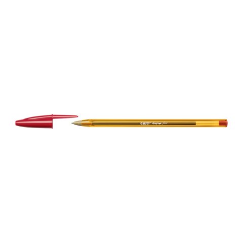 Bolígrafo Bic Cristal Naranja Fine Rojo