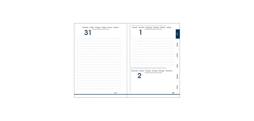 Agenda journalier Quo Vadis Textagenda - année scolaire 2026/2027 - 12 x 17 cm
