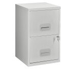 Classeur monobloc 2 tiroirs - pour dossiers suspendus