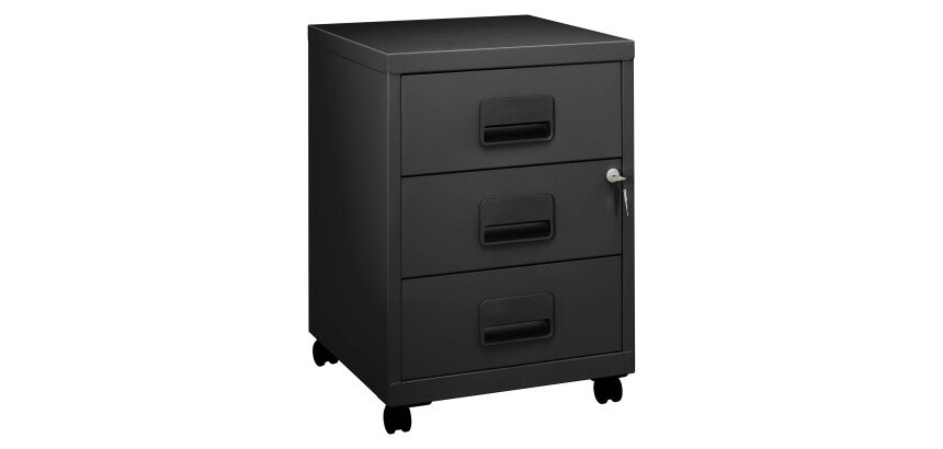 Verplaatsbare metalen ladekast met 3 laden Budget