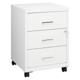 Budget filing cabinet 3 drawers in lacquered metal