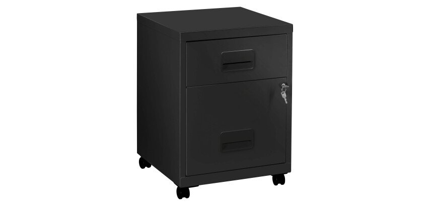 Cabinet with wheels and metal Budget 2 drawers