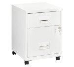 Caisson métal mobile à roulettes Budget 2 tiroirs
