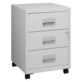 Cassettiere 3 cassetti in metallo Budget l x p x h 40 x 40 x 57 cm