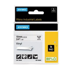 Cinta vinilo Dymo Rhino 19 mm S0718620 Blanco - negro