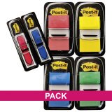 Index Post-it I680-P6 Assortiti senza rigatura 25,4 x 43,2 mm 2,54 x 4,32 cm 70 g/m² 4 da 50 segnapagina