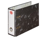 Archivador jaspeado con rado tamaño A5 apaisado Lomo 7,5 cm Bruneau