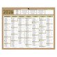 Calendrier semestriel mural 2025 - natura - 21 x 26,5 cm