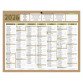 Calendrier semestriel mural 2026 - natura - 21 x 26,5 cm