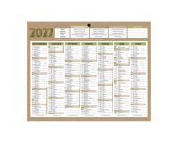 Calendrier semestriel mural  2027 Natura - 21 x 26,5 cm