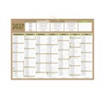 Calendrier semestriel mural 2027- natura - 40,5 x 55 cm