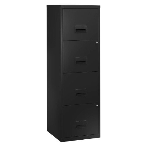 Archivador metálico Budget 4 cajones Negro