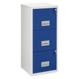 Monobloc 3-drawer budget file cabinet.