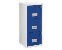 Classeur monobloc 3 tiroirs - rouge