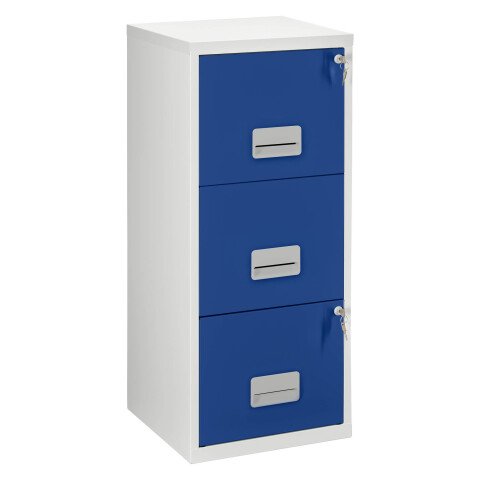 Archivador metálico Budget 3 cajones Gris/Azul