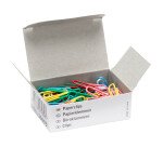 Trombones 28 mm couleurs assorties - Boîte de 100