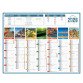 Calendrier semestriel mural 2026 - planète - 43 x 55 cm