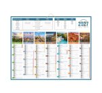 Calendrier semestriel mural 2027 - planète - 43 x 55 cm