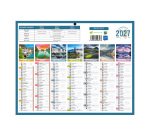 Calendrier semestriel mural 2027 - planète - 21 x 26,5 cm