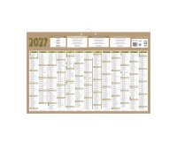 Calendrier annuel mural 2027 - Natura - 43 x 65 cm