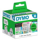 Rol met 1000 papieretiketten Dymo 57x32 mm multifunctioneel