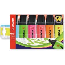 Highlighter Stabilo Boss assorted colours - Pack of 6