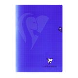 Cahier piqué Clairefontaine Mimesys - A4 21 x 29,7 cm - grands carreaux - 96 pages