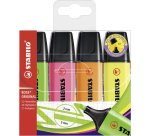 Surligneur Stabilo Boss couleurs assorties - Pochette de 4