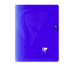 Cahier piqué Clairefontaine Mimesys - 17 x 22 cm - grands carreaux - 96 pages