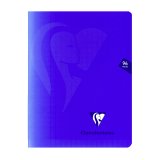 Cahier piqué Clairefontaine Mimesys - 17 x 22 cm - grands carreaux - 96 pages