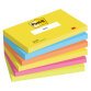 Gekleurde notes Energetic Post-it - blok van 100 vellen