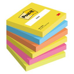 Gekleurde notes Energetic Post-it - blok van 100 vellen