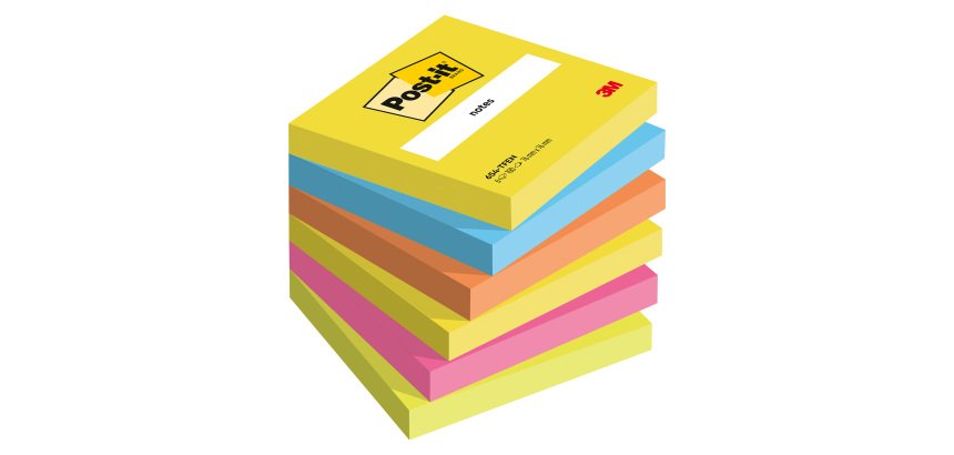 Notes repositionnables Post-it Energtic 76 x 76 mm - bloc de 100 feuilles