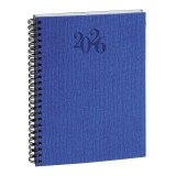 Agenda Exacompta Carte Bleue Visuel W - 15 x 21 cm - Année 2026