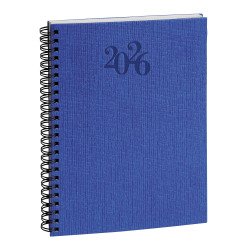 Agenda Exacompta Carte Bleue Visuel W - 15 x 21 cm - Année 2026