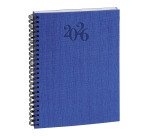 Agenda Exacompta Carte Bleue Visuel W - 15 x 21 cm - Année 2026