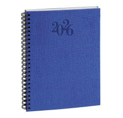 Agenda Exacompta Carte Bleue Visuel W - 15 x 21 cm - Année 2026