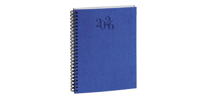Agenda Exacompta Carte Bleue Visuel W - 15 x 21 cm - Année 2026