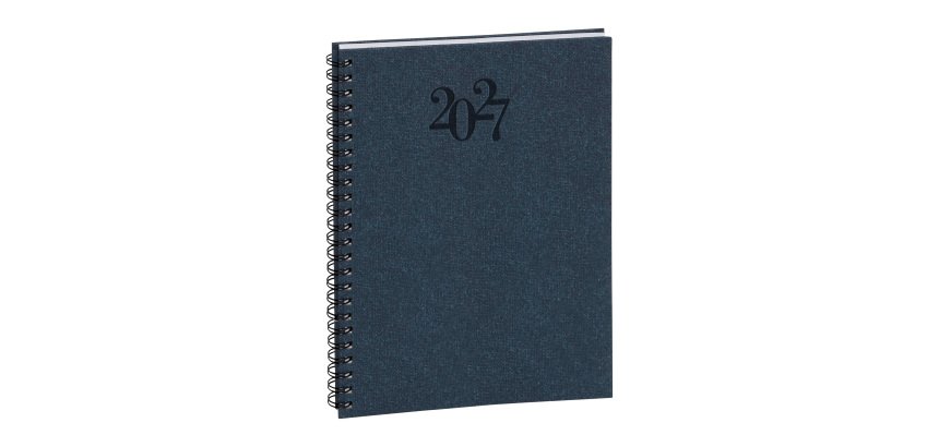 Agenda Exacompta Carte Bleue Visuel W - 15 x 21 cm - Année 2027