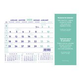 Tapis souris + calendrier mensuel millésimé 2026 - 23 x 18 cm
