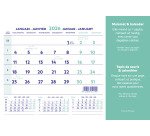 Tapis souris + calendrier mensuel millésimé 2026 - 23 x 18 cm