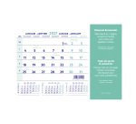 Tapis souris + Calendrier mensuel millésimé 2027 - 23 x 18 cm