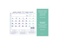 Mouse pad + 2027 vintage monthly calendar - 23 x 18 cm