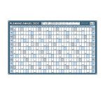 Planning annuel 2026 - Effaçable à sec - 60 x 99 cm