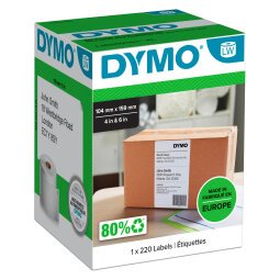 Rollo de etiquetas Dymo LW 4XL 104 x 159 mm