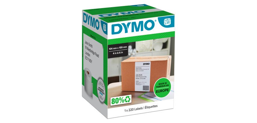 Etiquette d'expédition 104 x 159 mm Dymo - Rouleau de 220