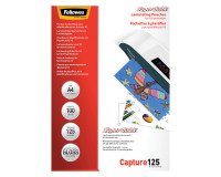 Doos van 100 hoesjes voor plastificatie 2 x 125 micron glanzend Fellowes SuperQuick A4