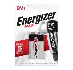 Pilas alcalinas LR61 de 9V Energizer Max - Blister de 1 pila