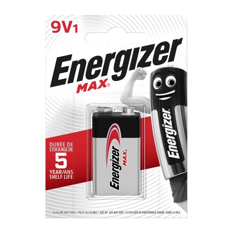 Energizer Max - Pack de 1 piles Alcalines PP3/LR61 - 9