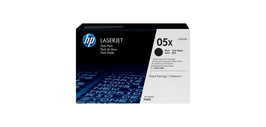 HP 05X Pack toner pour imprimante laser
